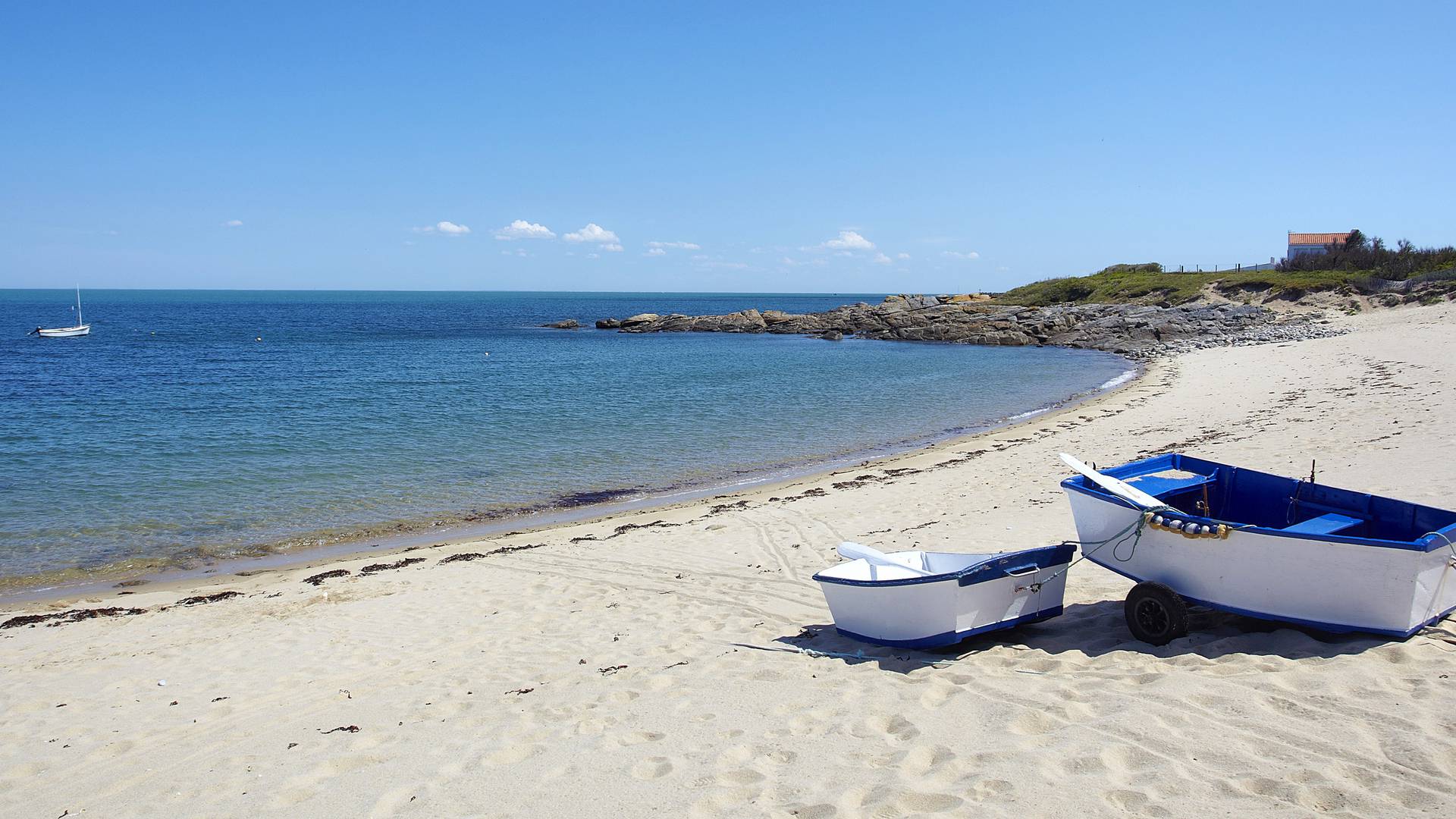 Northwestern beach on the Ile d'Yeu